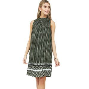 H&M Back Neck Tie Sleeveless Geometric Abstract Sheath Dress 6